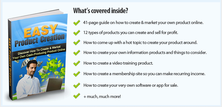 Get FREE Instant Access To Easy Product Creation